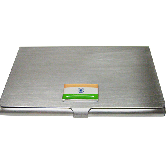 India Flag Pendant Business Card Holder